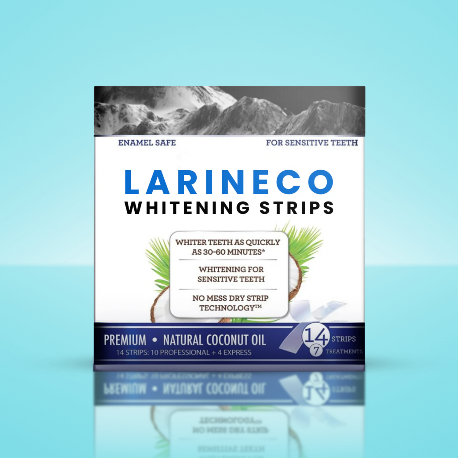 Larineco Whitening Strips for Sensitive Teeth - 14 Count