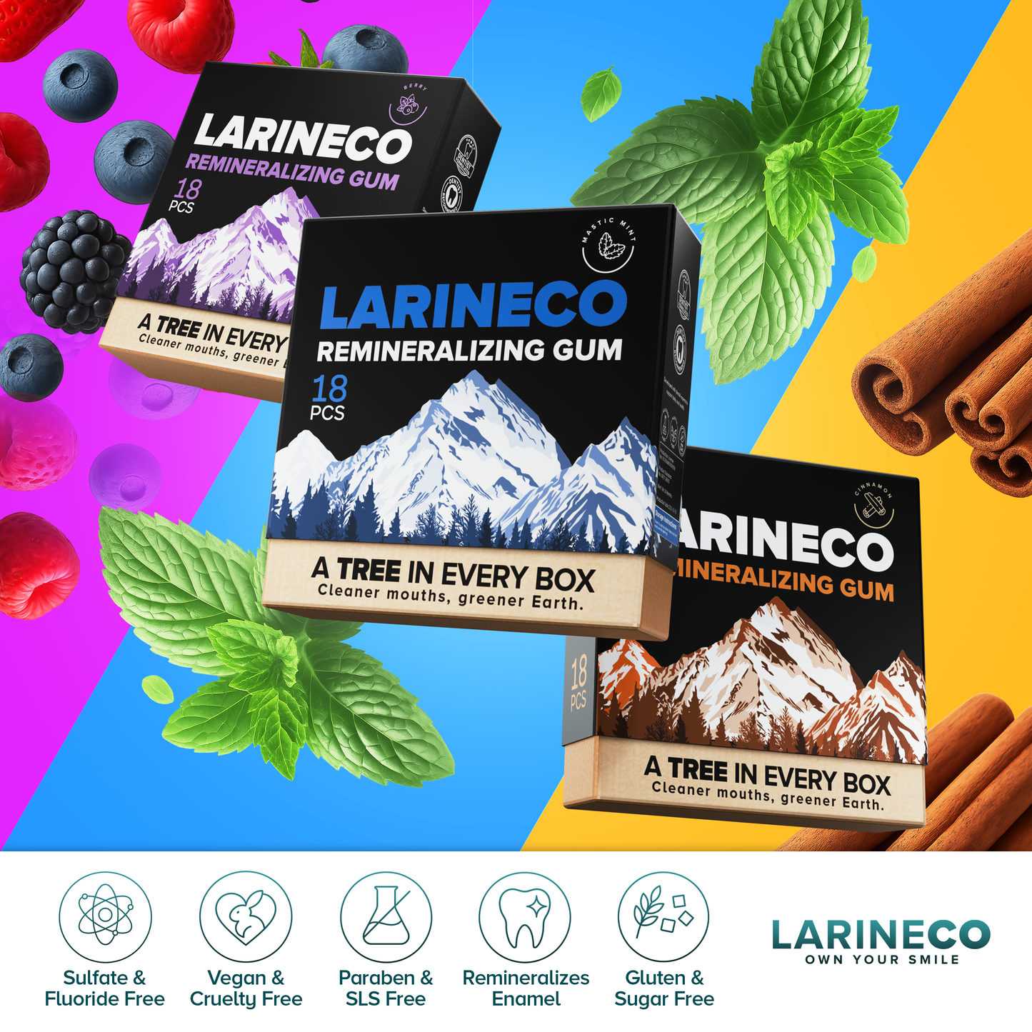Larineco™️ - Mint Remineralizing Gum