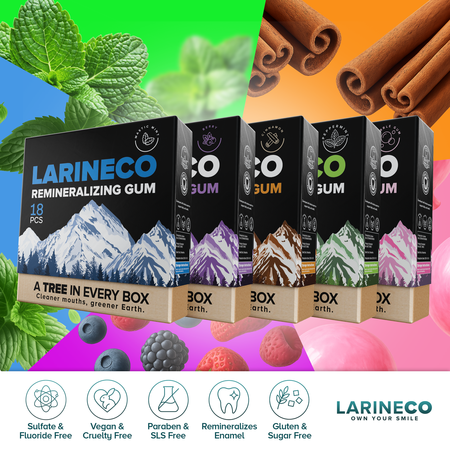 Larineco™️ - Mint Remineralizing Gum