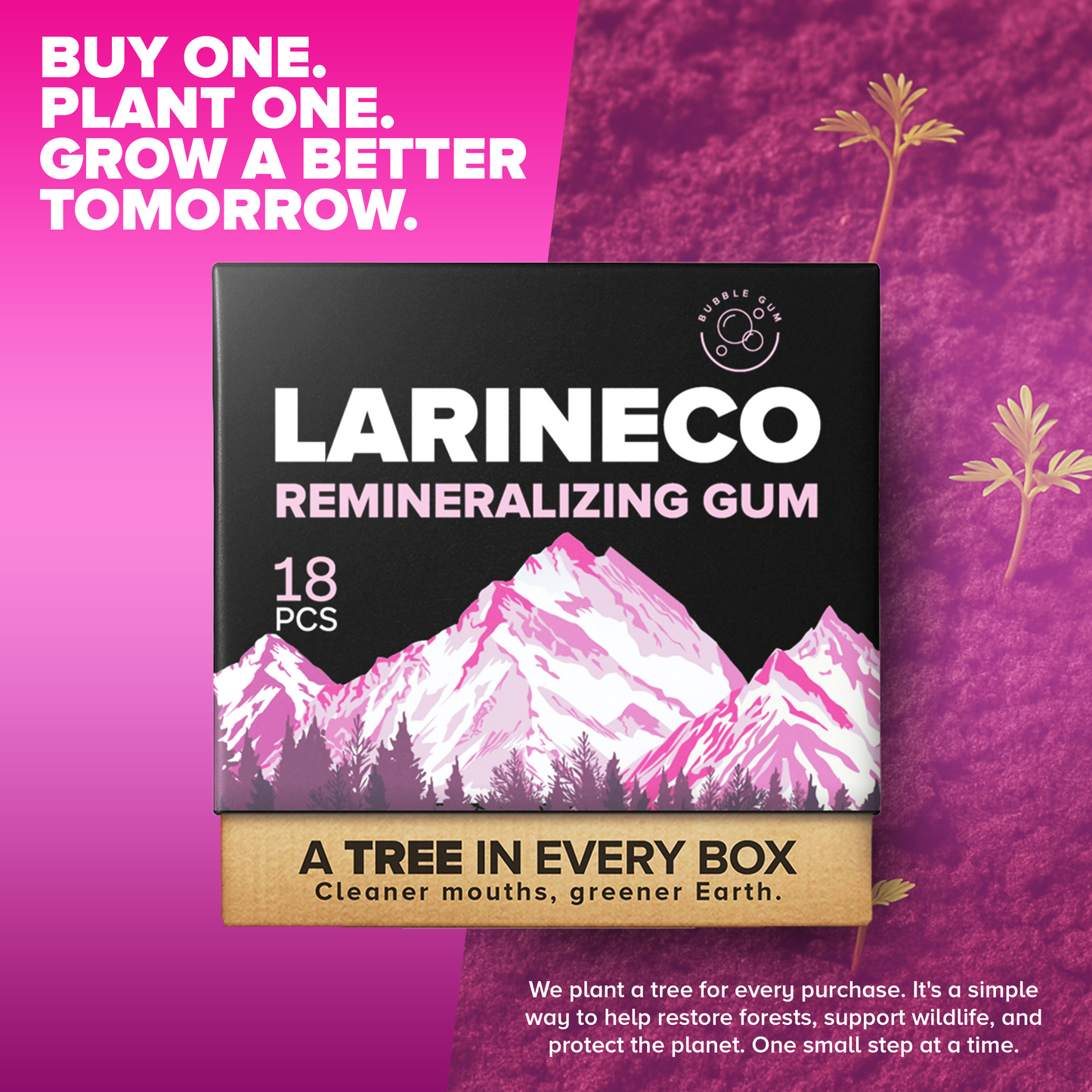 Remineralizing Gum - Bubble Gum