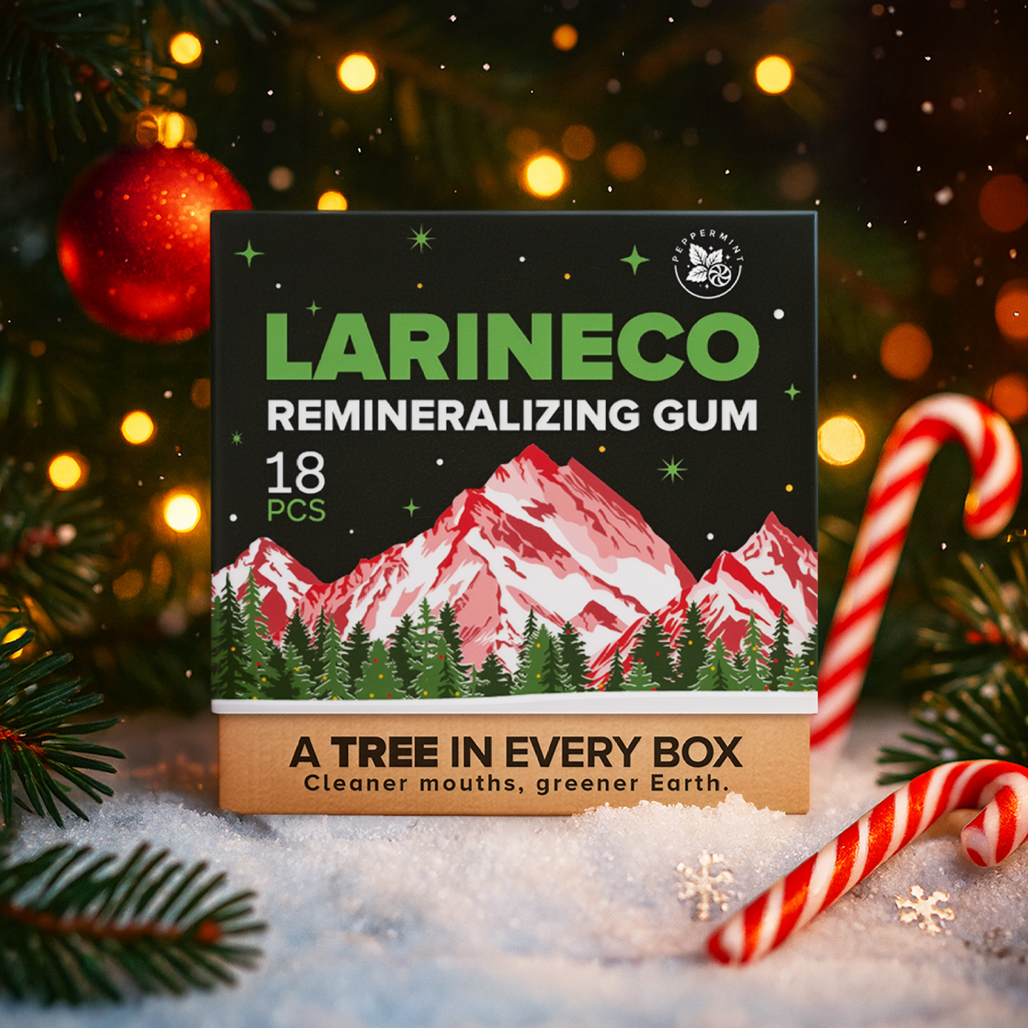 Larineco™️ - Candy Cane Peppermint Remineralizing Gum