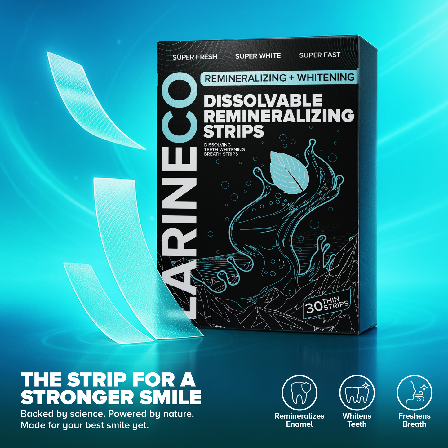 Larineco™️ - Dissolvable Remineralizing & Whitening Strips