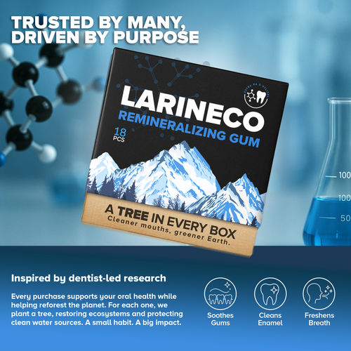 Larineco™️ - Remineralizing Gum (Extra Hydroxyapatite & Xylitol)