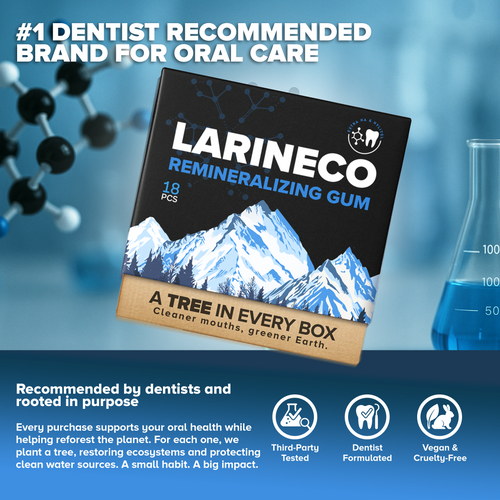 Larineco™️ - Remineralizing Gum (Extra Hydroxyapatite & Xylitol)