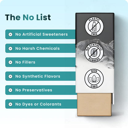artificial sweeteners, harsh chemicals, etc.