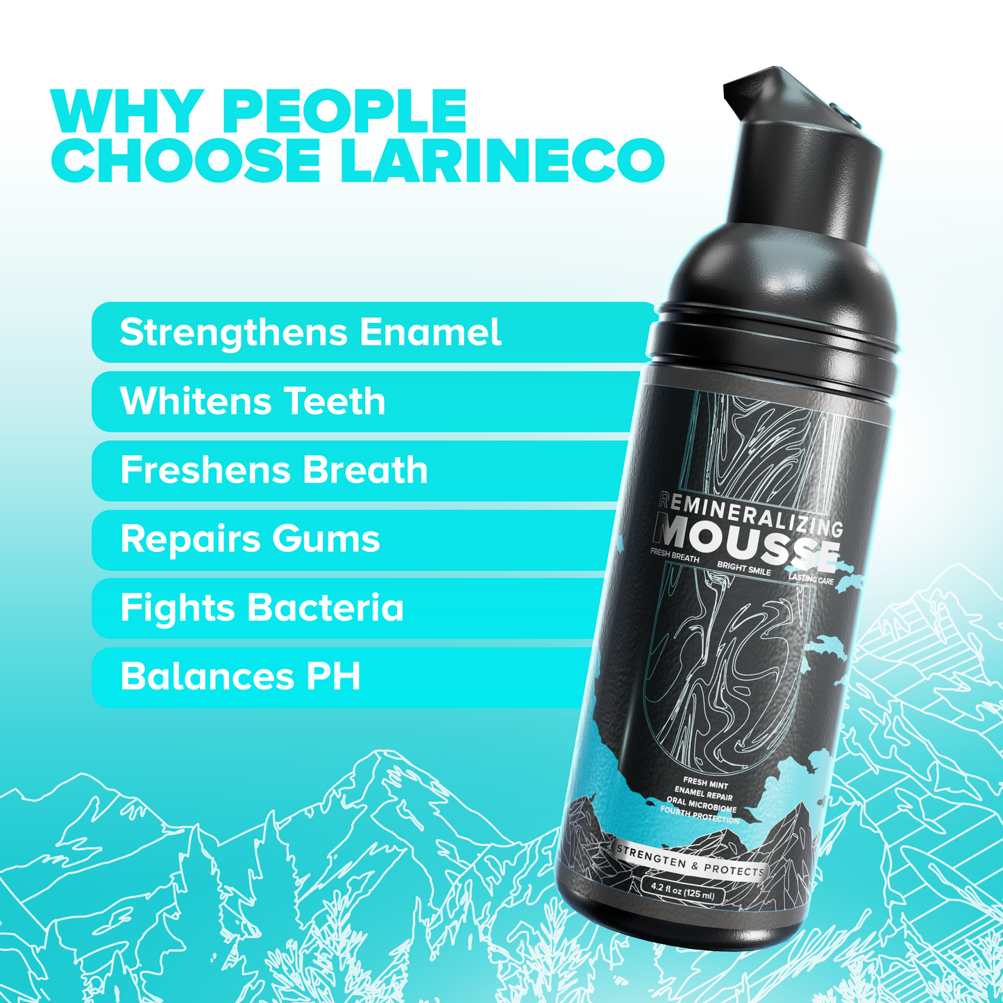 Larineco™️ - Remineralizing & Whitening Mousse-Paste