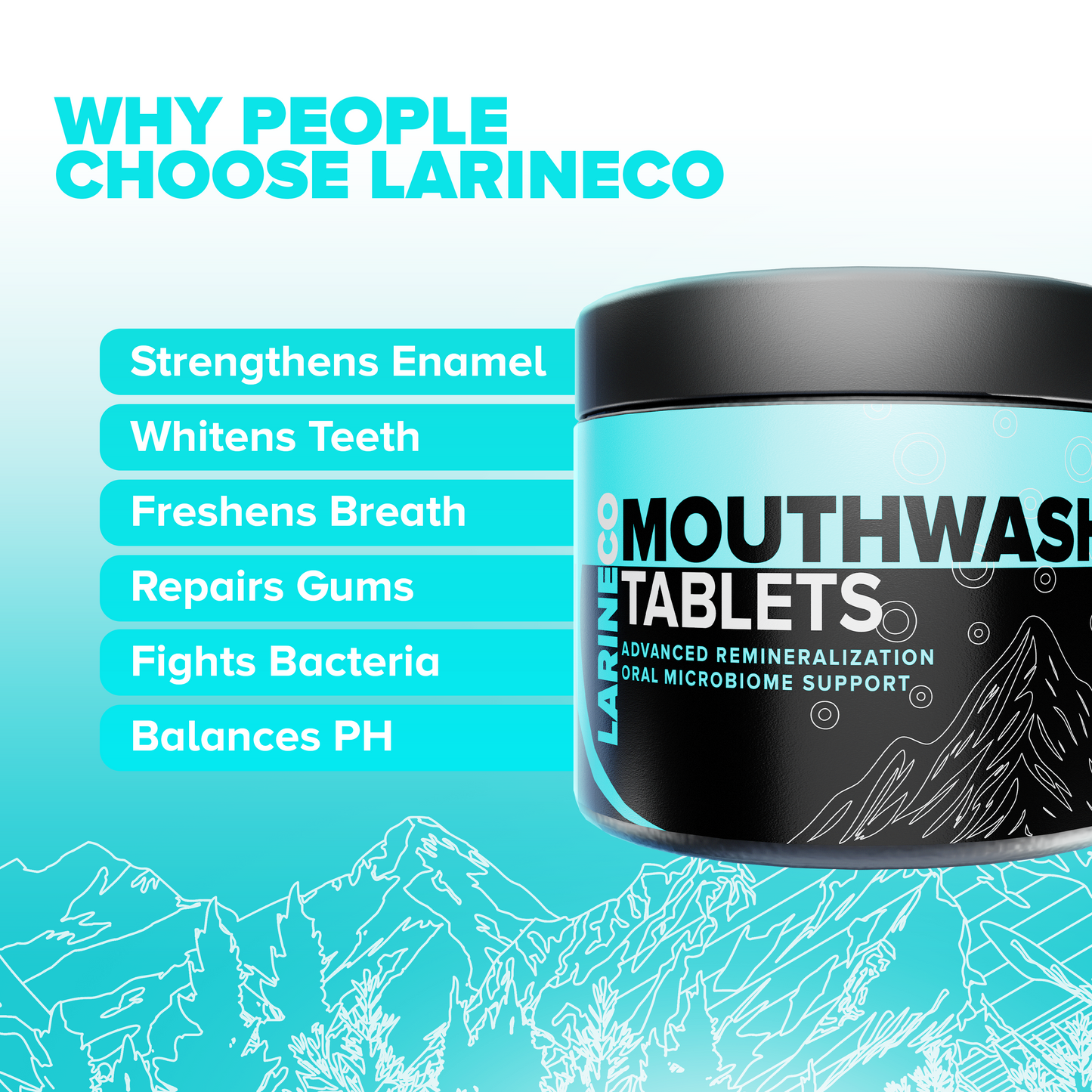 Larineco™️ - Remineralizing Mouthwash Tablets