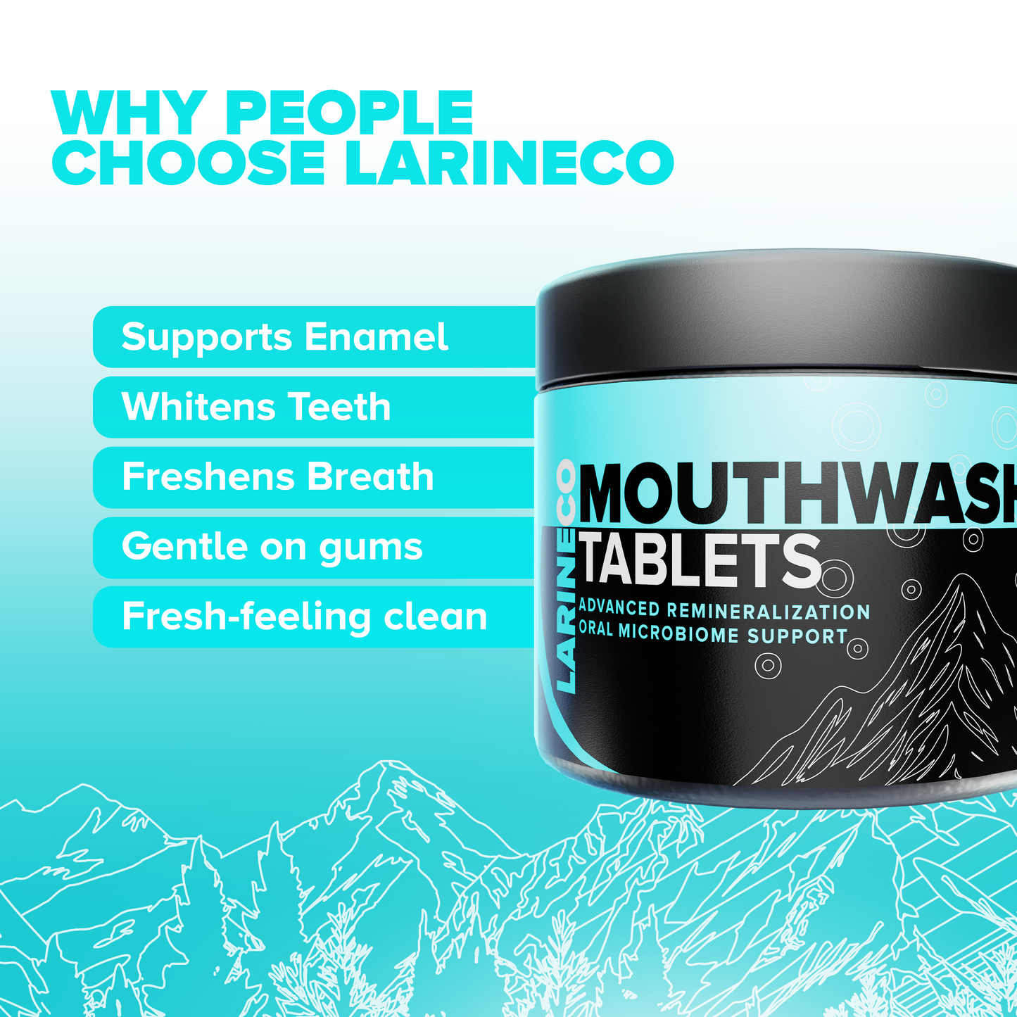 Larineco™️ - Remineralizing Mouthwash Tablets