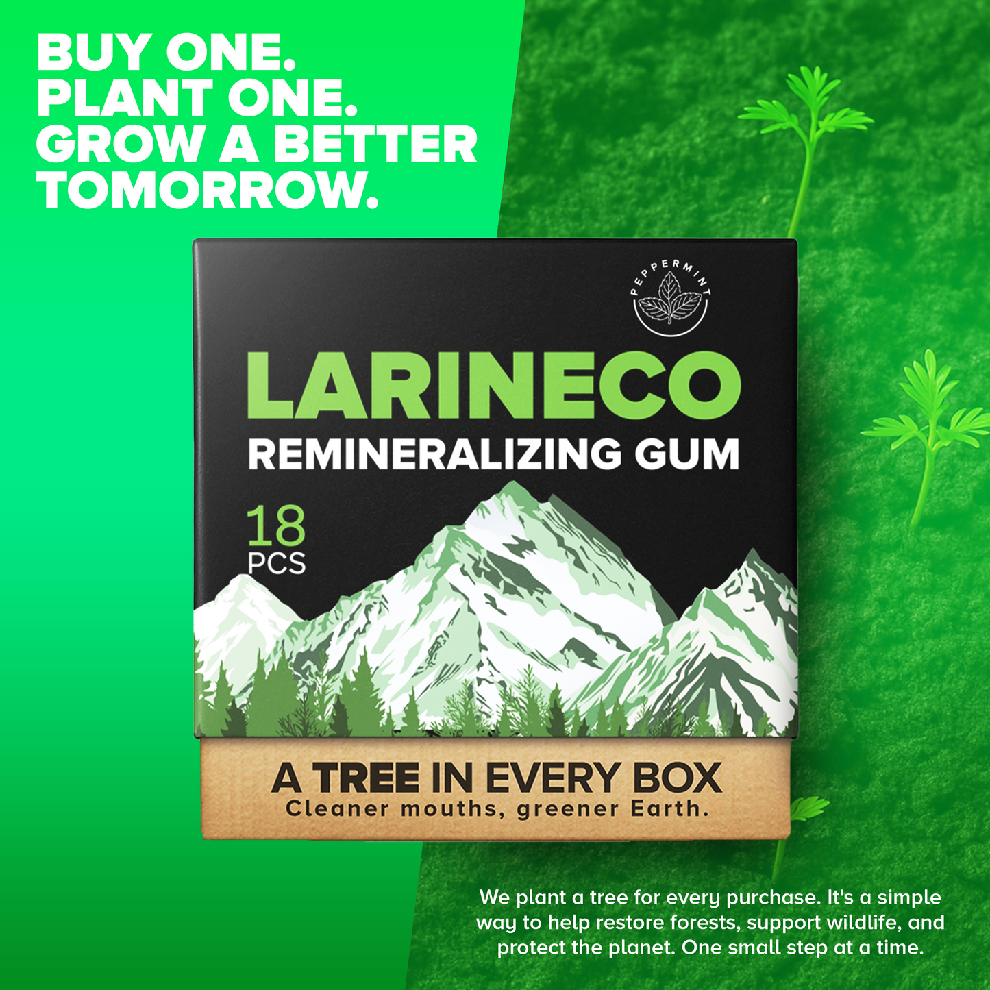 Larineco™️ - Peppermint Remineralizing Gum