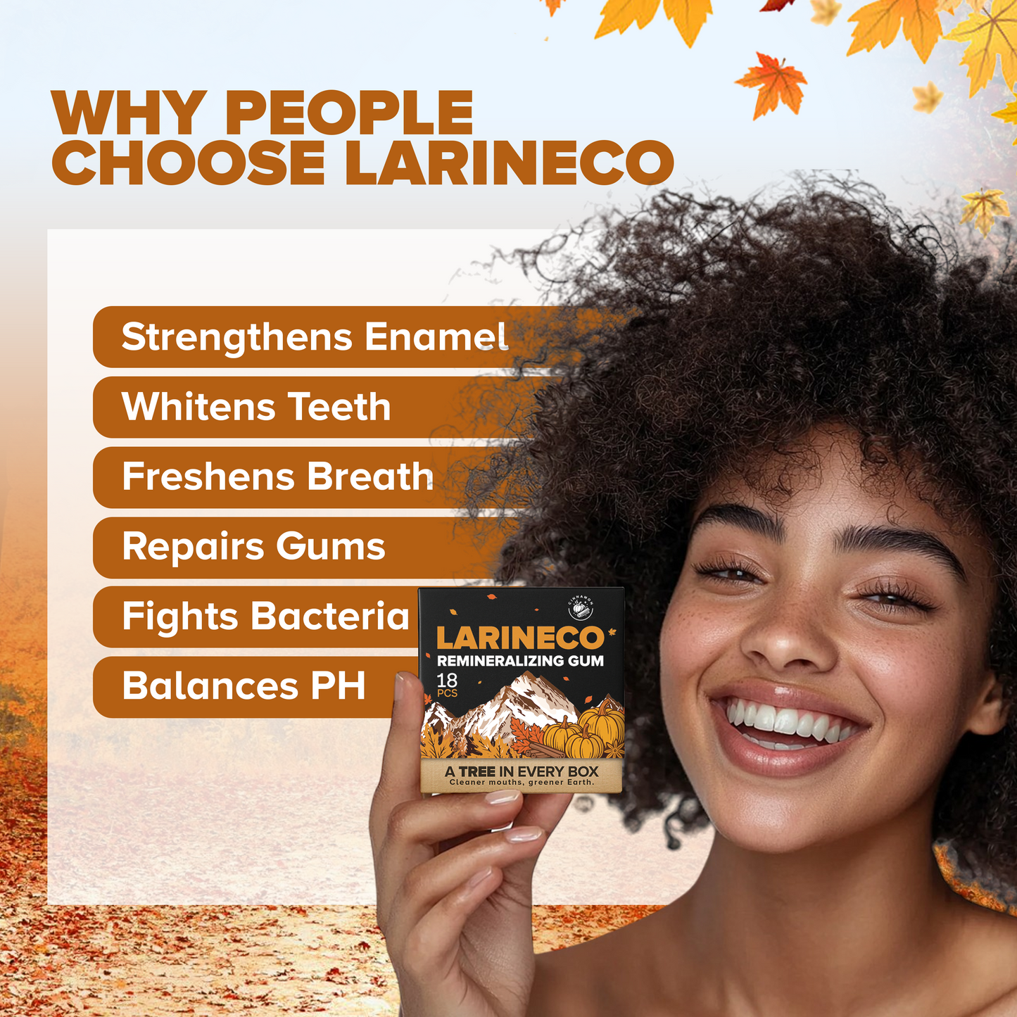 Larineco™️ - Pumpkin Spice Remineralizing Gum
