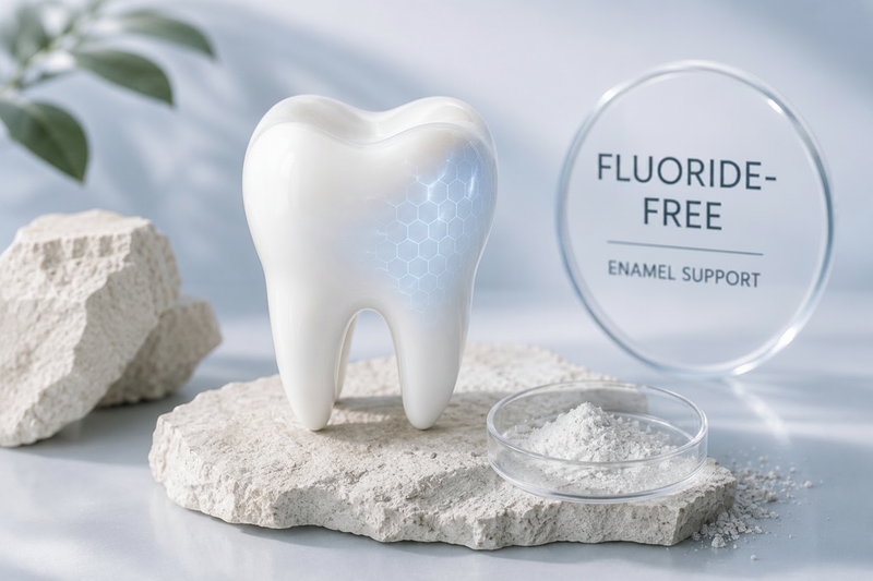 Fluoride-Free Enamel Support